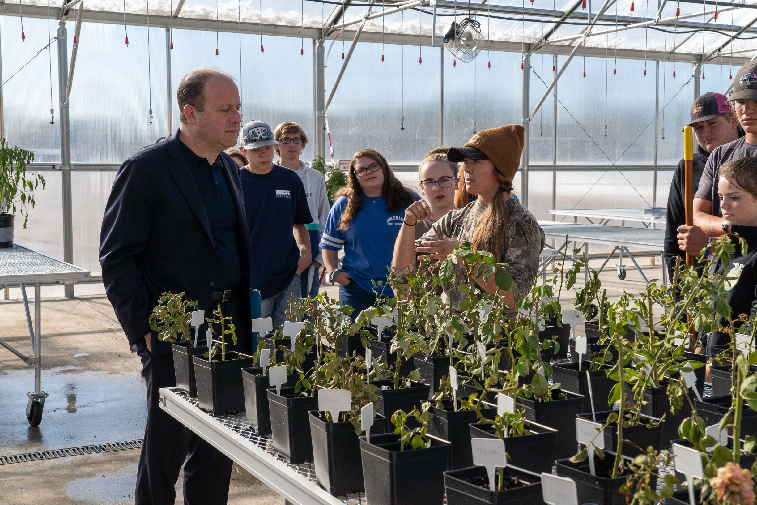 Colorado Gov Jared Polis Visits Poudre High School Poudre School District