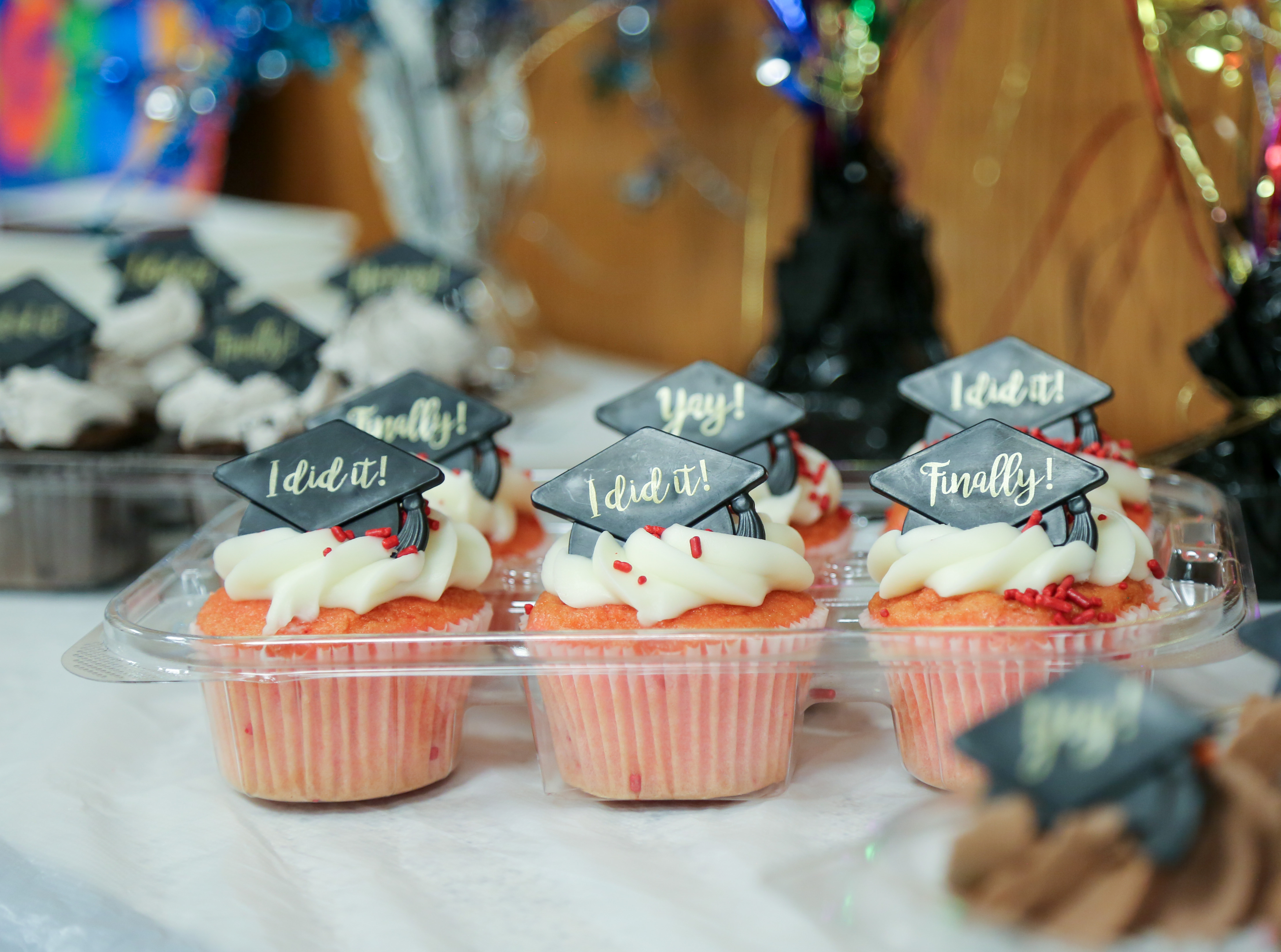 Celebration cupcakes at the Community Connections graduation.