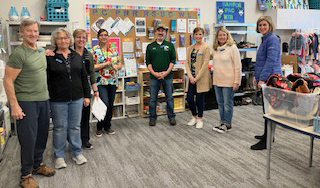 Bamford Elementary Pack Pantry volunteers. 