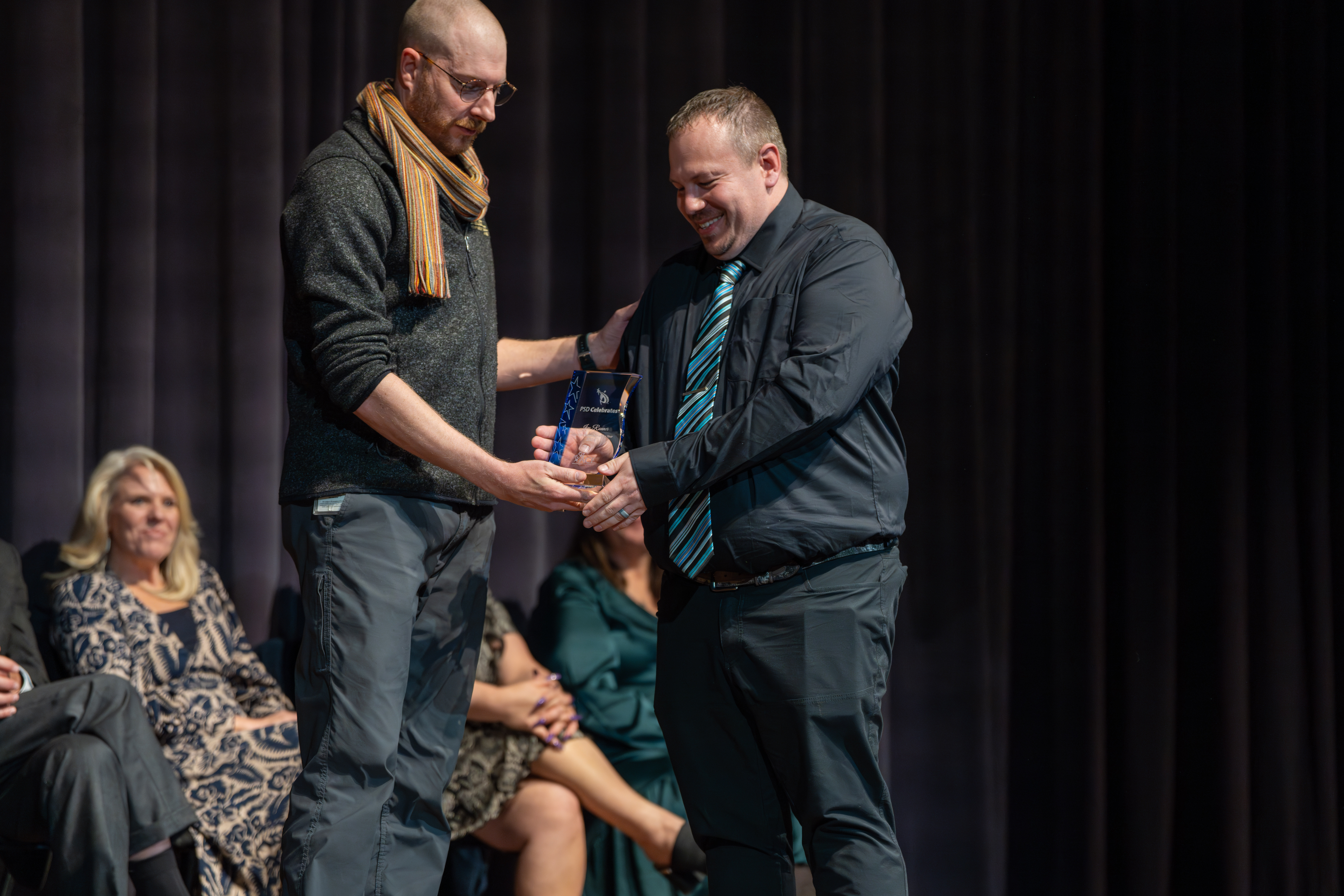 PSD staff ACE award winner receives recognition.
