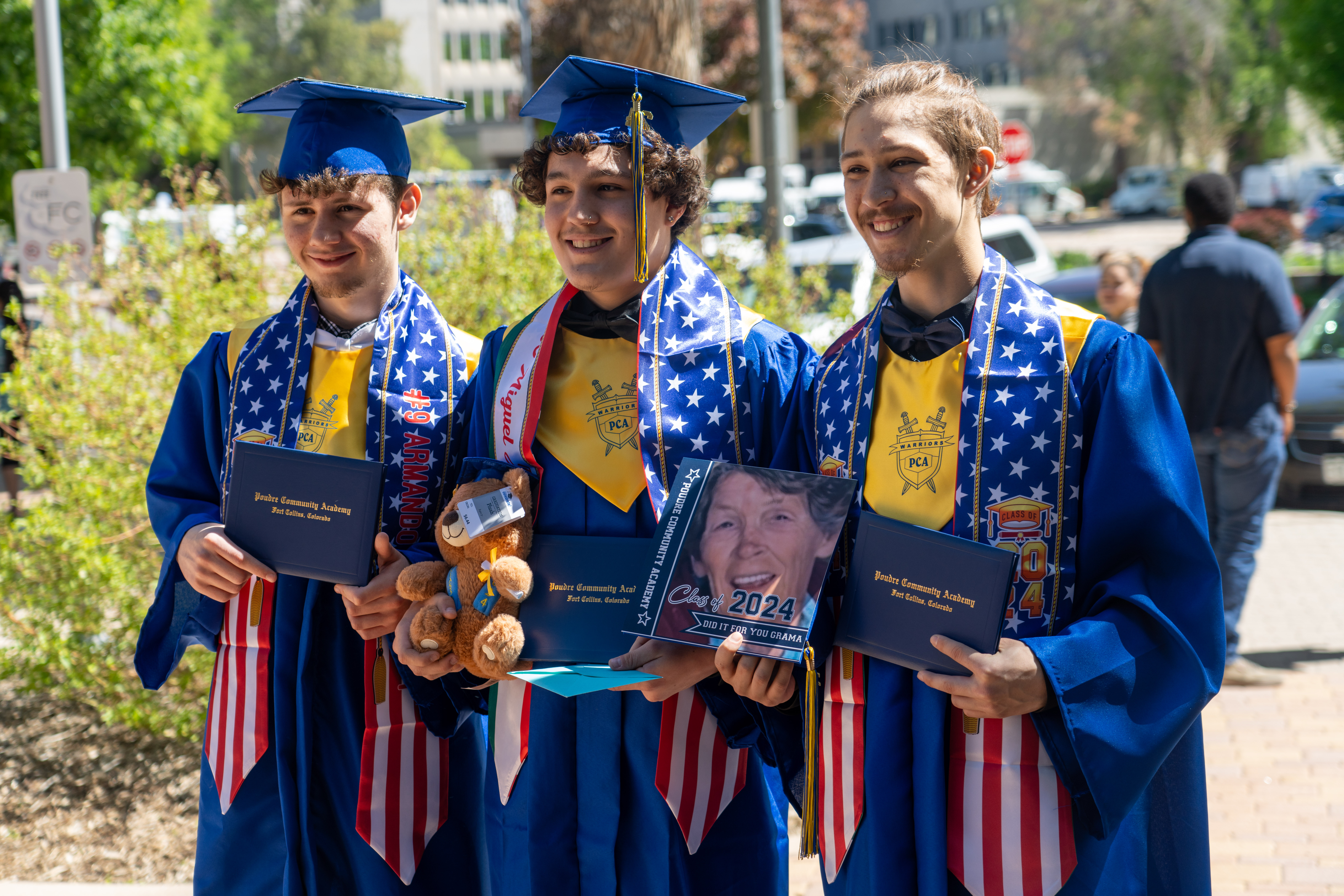 Poudre Community Academy graduates and friends stick together.