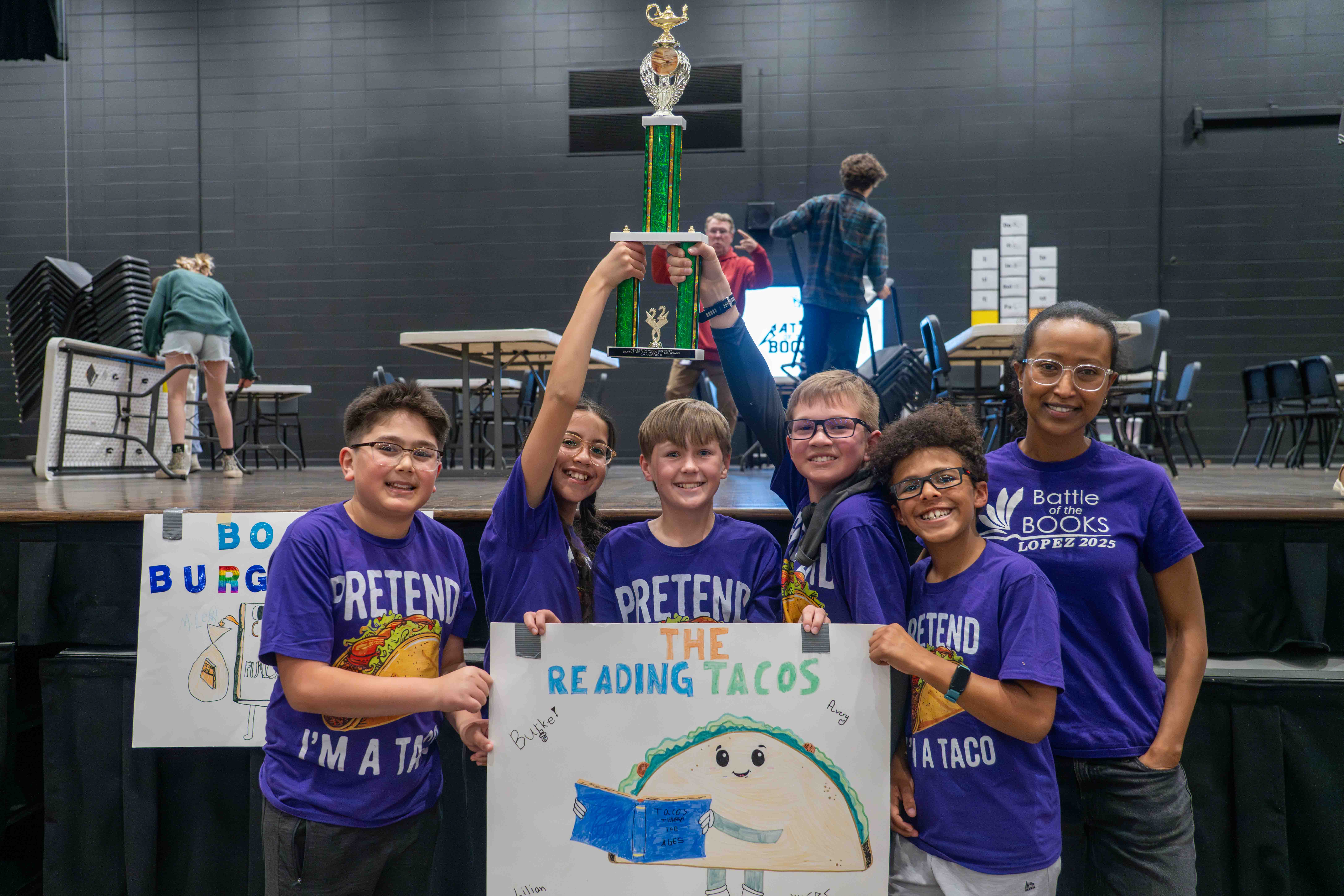 Lopez Elementary Battle of the Books fifth grade team. 