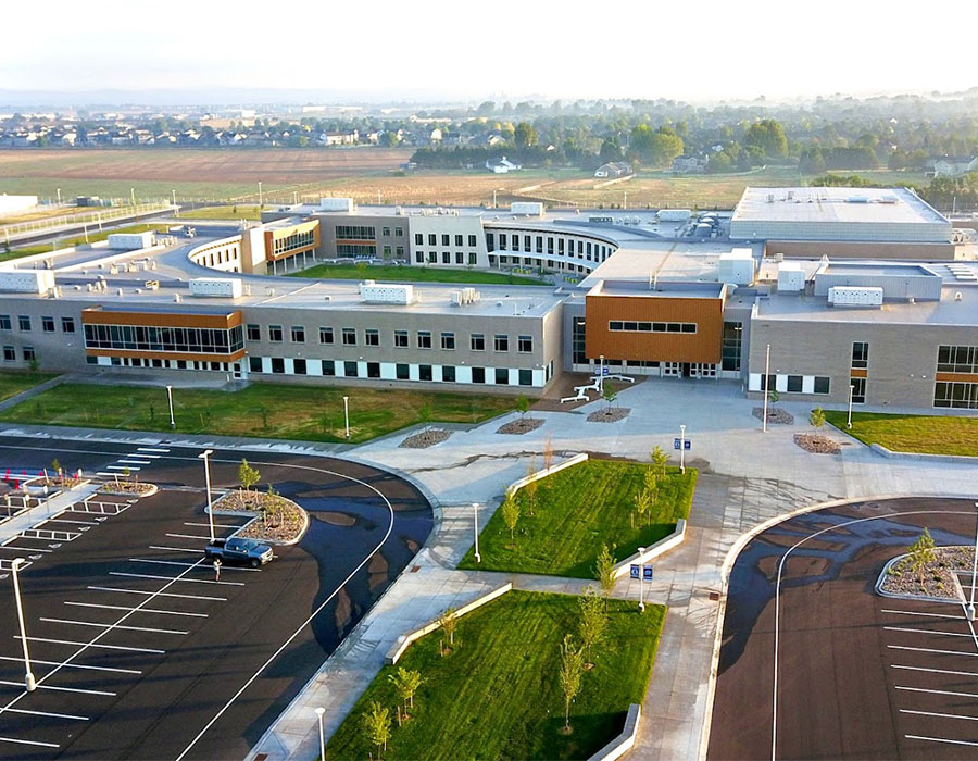 exterior of Timnath Middle High School