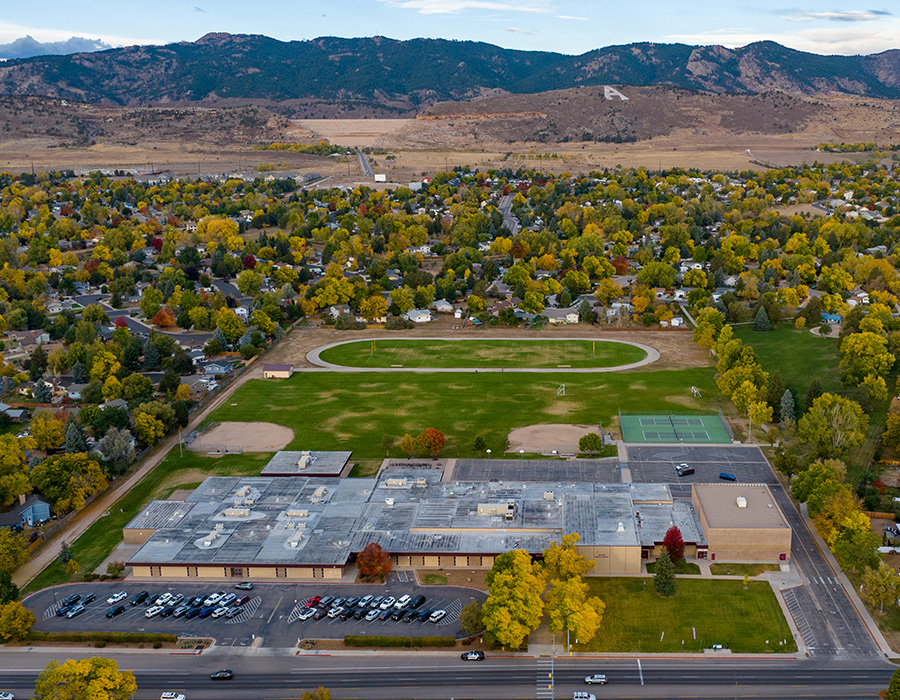 Exterior of Blevins Middle school