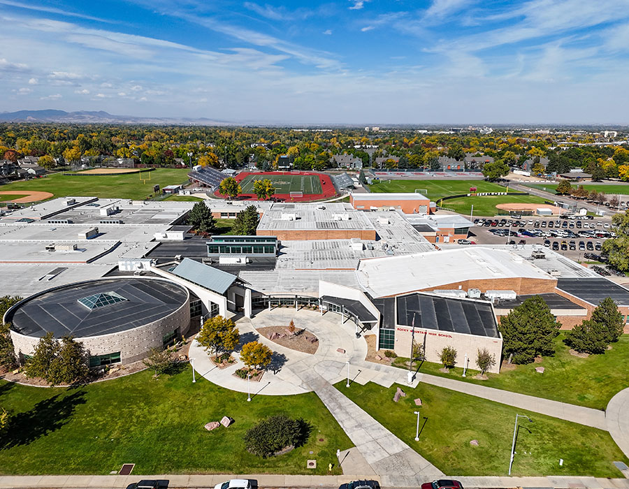 exterior of Rocky Mountain High School