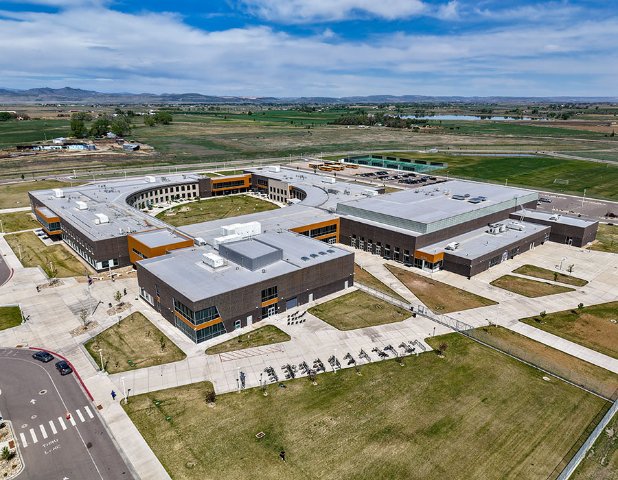 exterior of Wellington Middle High School