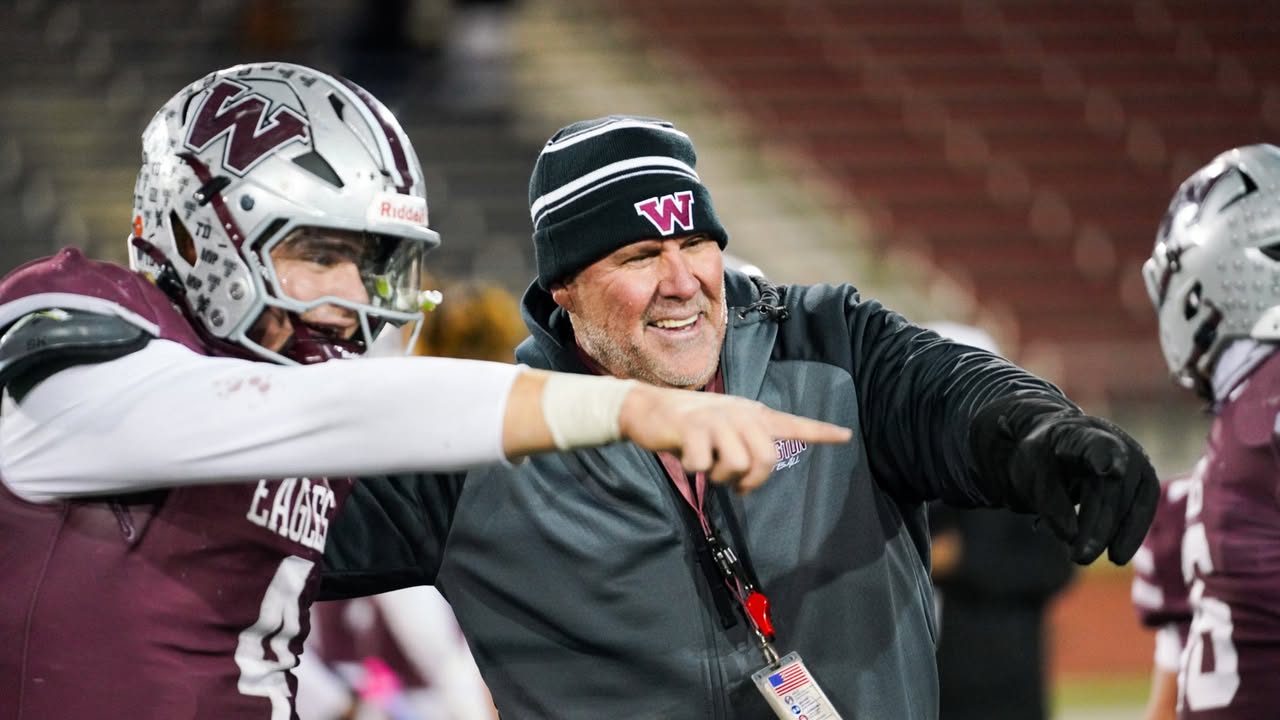 WMHS Coach and Player at State Championship Game