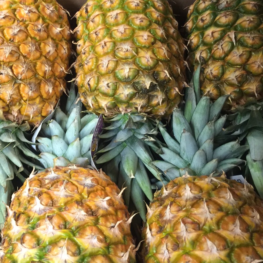 Box of Whole Pineapples