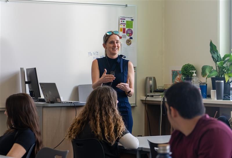 Wellington Middle-High School English teacher Jenn Mitchell