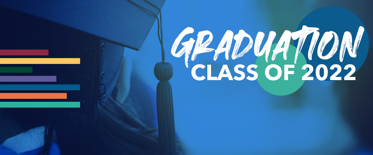 Graduation Class of 2022 graphic of a graduation cap.