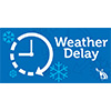 Weather delay icon.