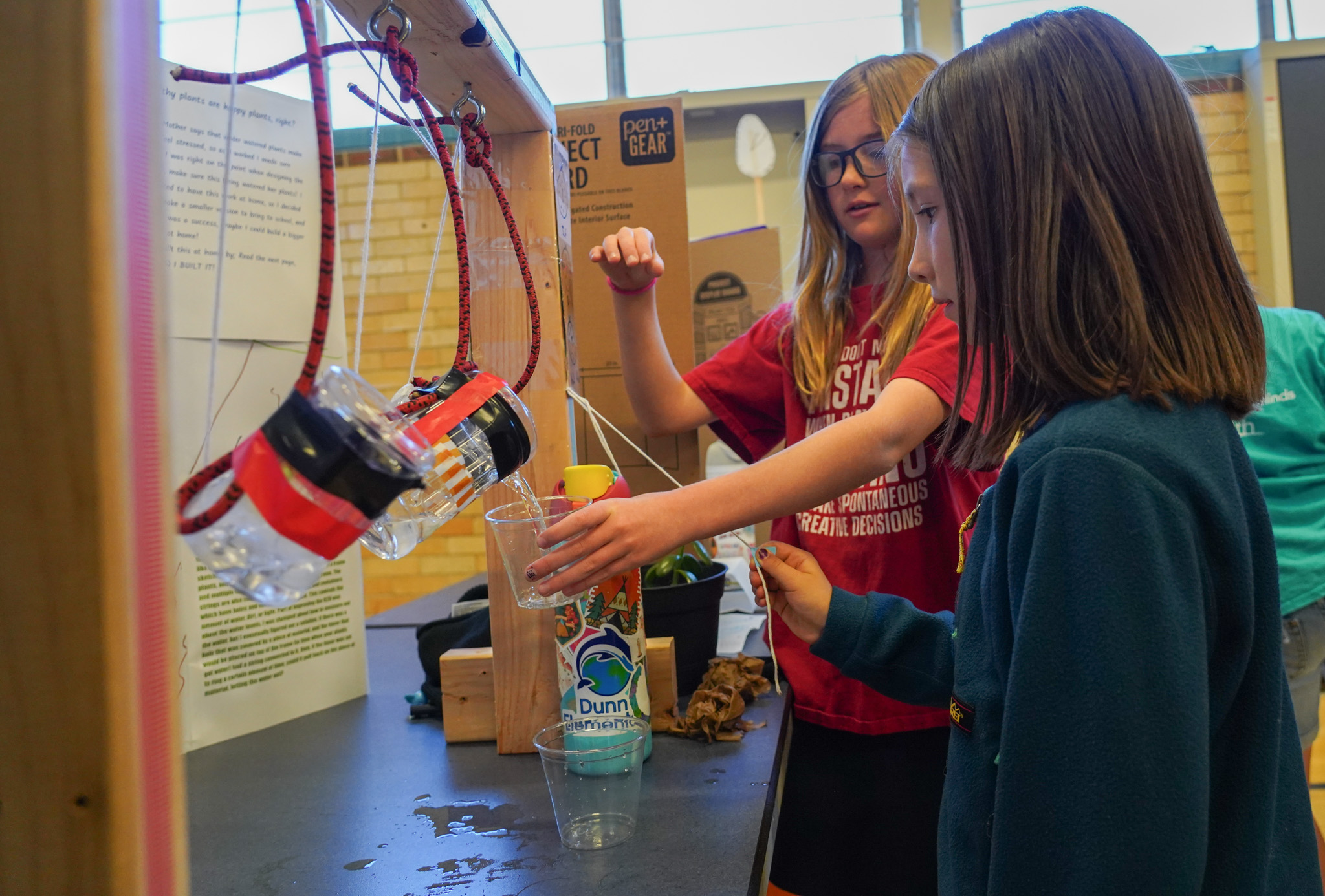 Dunn Student working on a science assignment. 