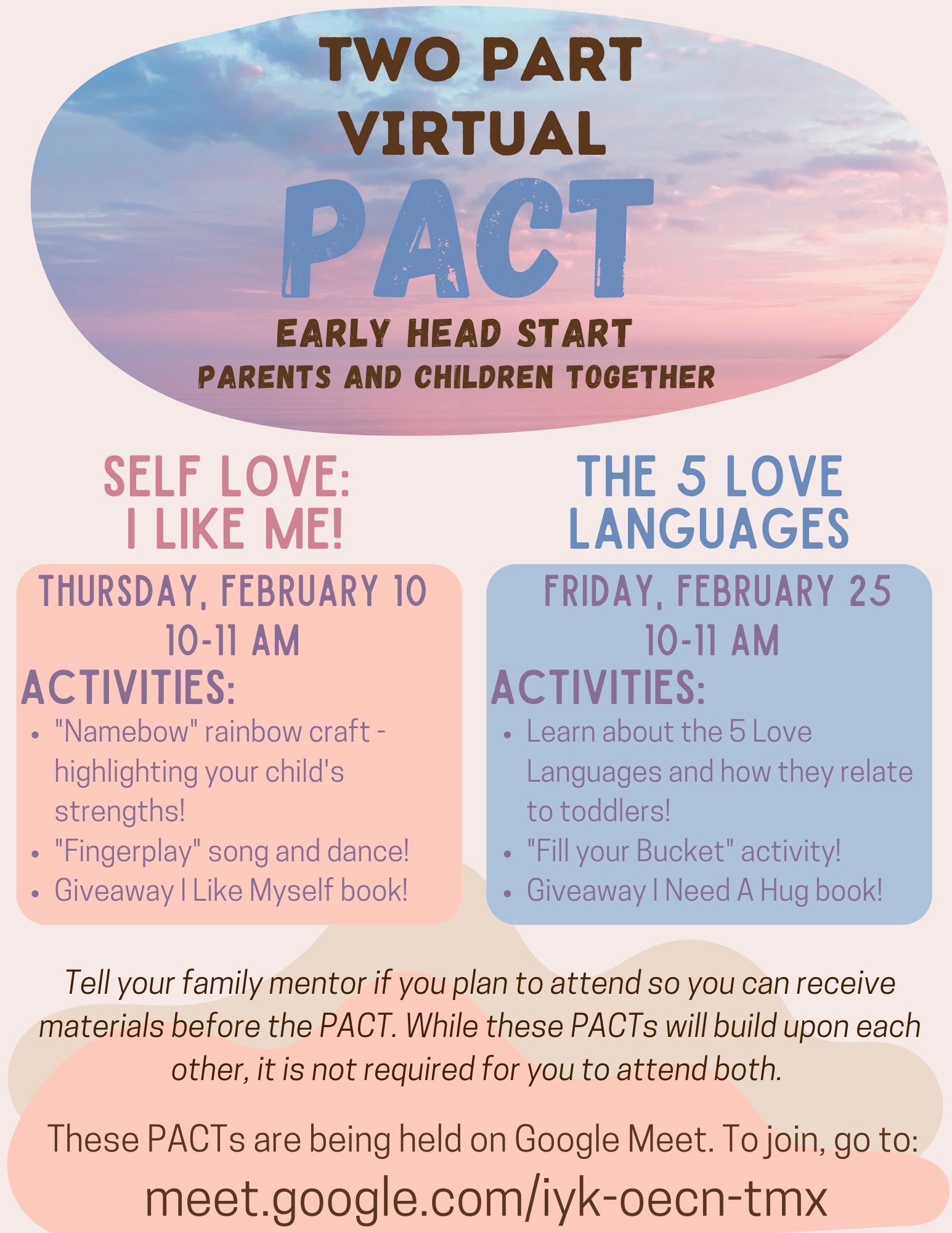 February Virtual PACT Flyers