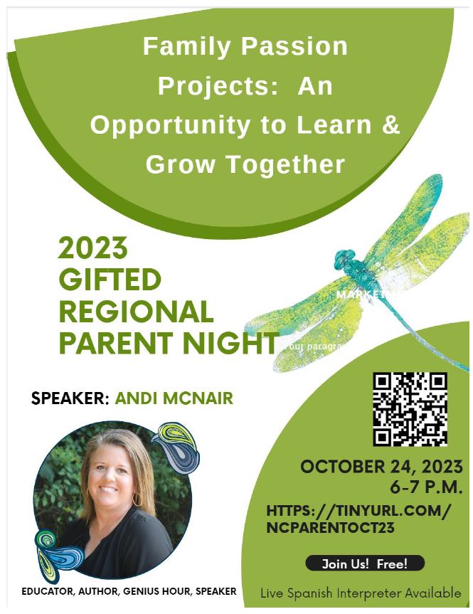 Snip of Andi McNair parent night flier