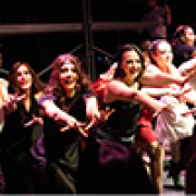 FCHS performers do jazz hands during their performance of Chicago. 