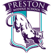 Preston Middle School panther logo.